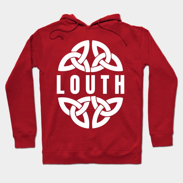 County Louth in Celtic Knot, Ireland Hoodie by TrueCelt